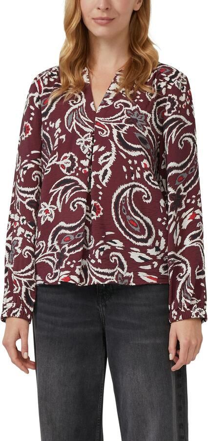 S.Oliver Blouse met lange mouwen met bloemmotief - Foto 4