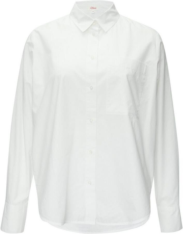 S.Oliver Blouse met lange mouwen met borstzak
