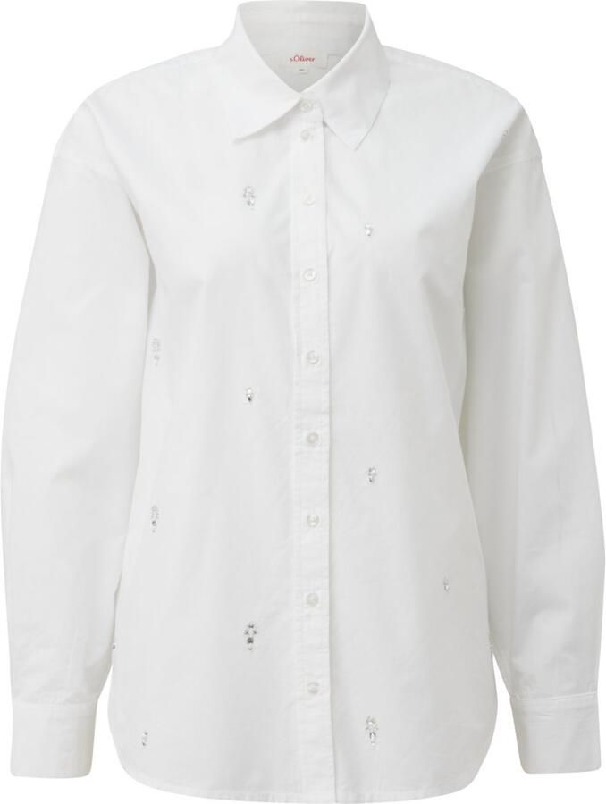 S.Oliver Blouse met lange mouwen met decoratieve applicaties - Foto 4