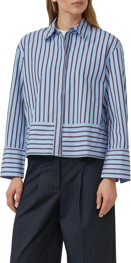 S.Oliver Blouse met lange mouwen met lengte- en breedtestrepen - Foto 4