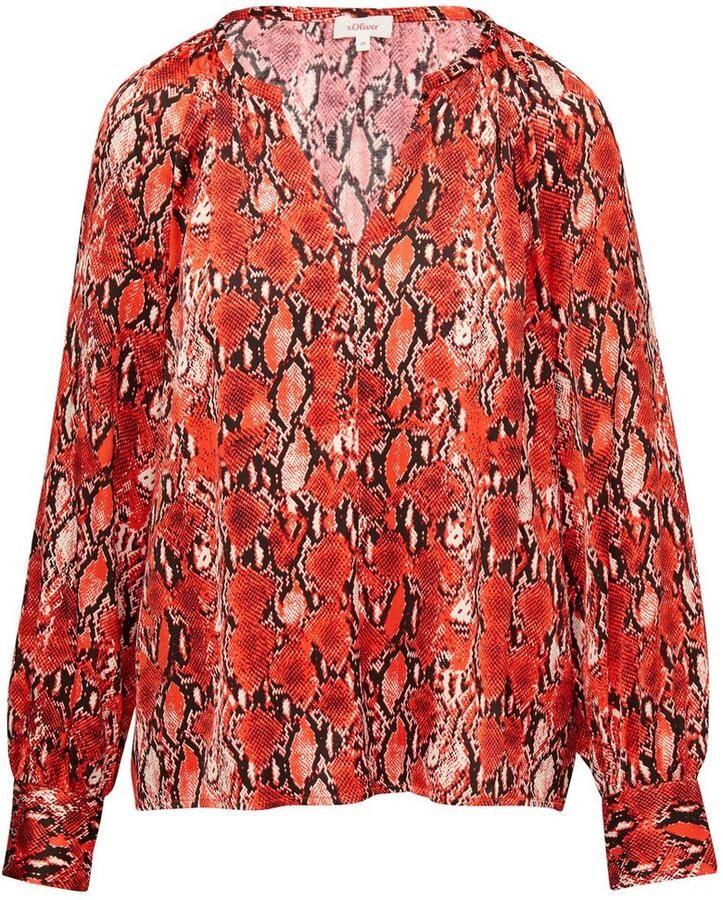 S.Oliver Blouse met lange mouwen met print all-over