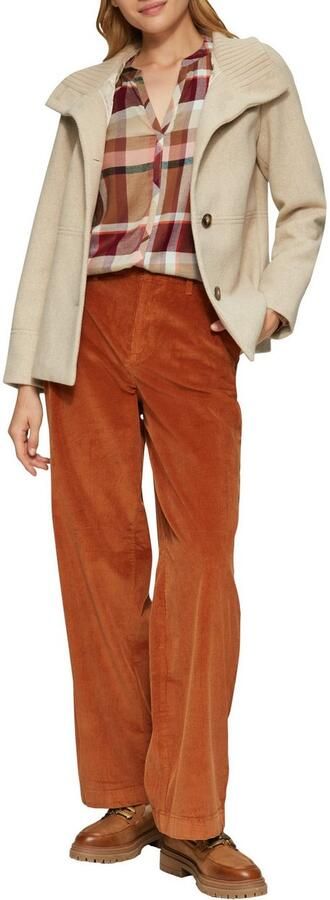 S.Oliver Blouse met lange mouwen met ruitpatroon - Foto 3