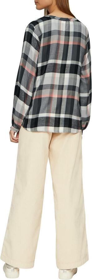 S.Oliver Blouse met lange mouwen met ruitpatroon - Foto 7