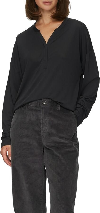 S.Oliver Blouse met lange mouwen met v-hals - Foto 4