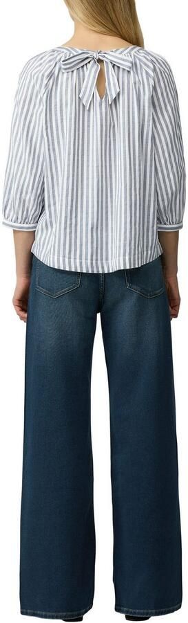 S.Oliver RED LABEL Relaxed fit blouse met korte mouwen van een mix van katoen en viscose - Foto 4