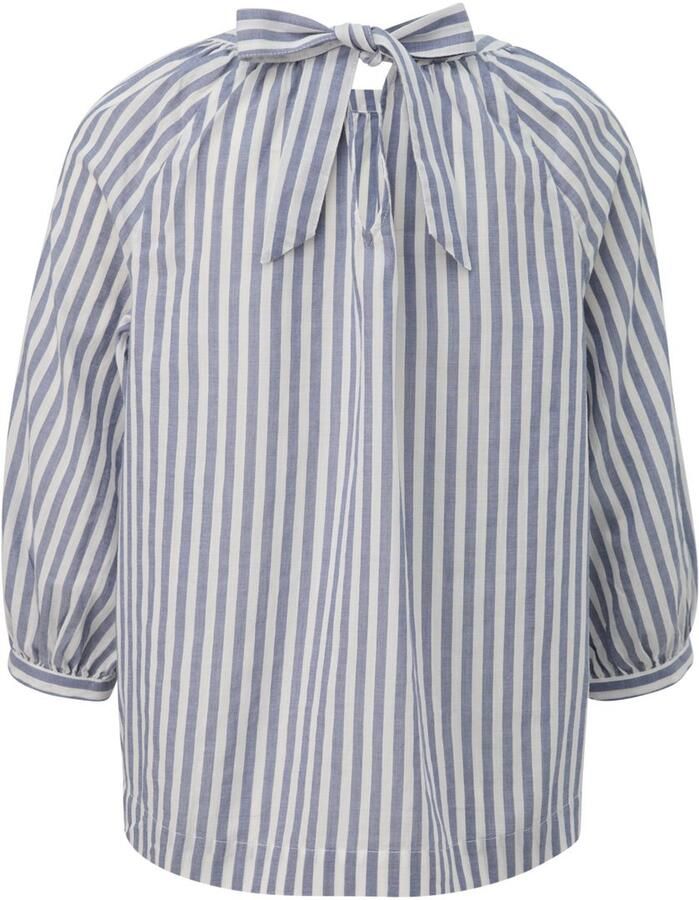 S.Oliver RED LABEL Relaxed fit blouse met korte mouwen van een mix van katoen en viscose - Foto 2