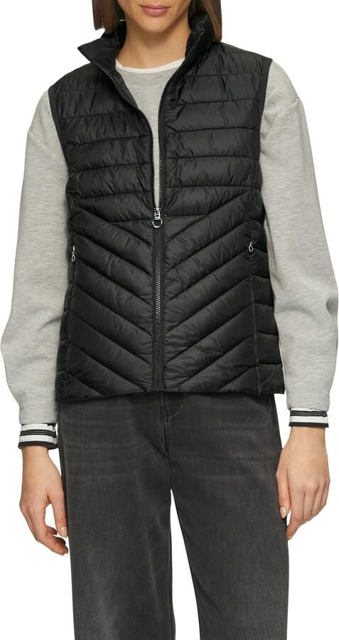 S.Oliver RED LABEL Regular fit bodywarmer met opstaande kraag - Foto 4