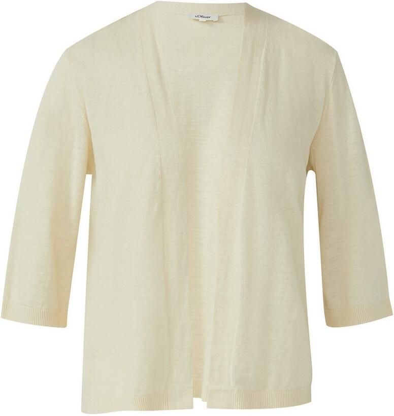 S.Oliver Cardigan zonder sluiting en 3 4 mouw