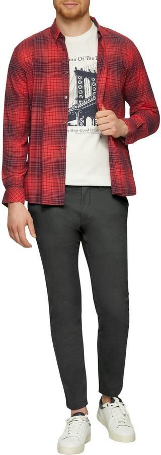 S.Oliver RED LABEL Slim fit chino met achterzakken model 'AUSTIN' - Foto 5