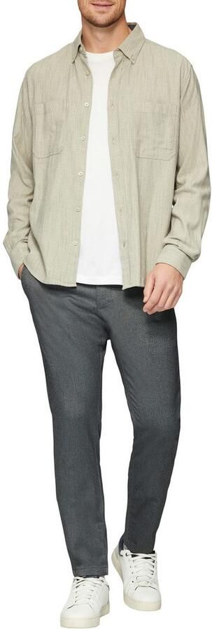 S.Oliver regular fit chino met all over print grijs - Foto 4