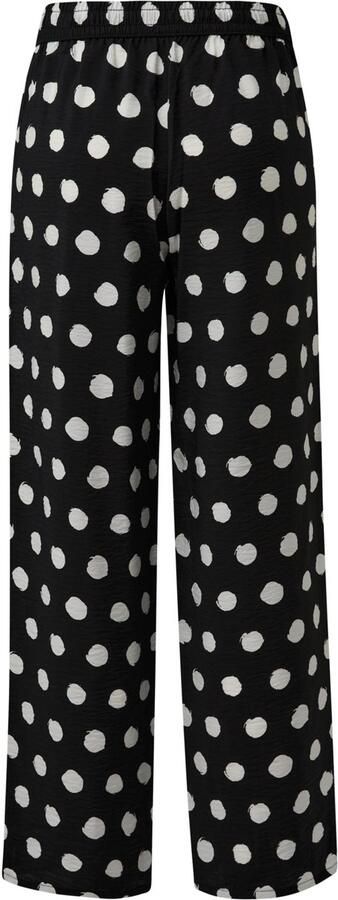 S.Oliver straight regular waist broek zwart