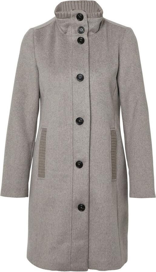 S.Oliver Gebreide jas met staande kraag en knoopsluiting