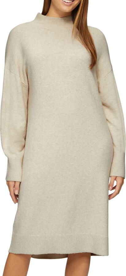 S.Oliver Gebreide jurk in 3 4 lengte met staande kraag - Foto 5