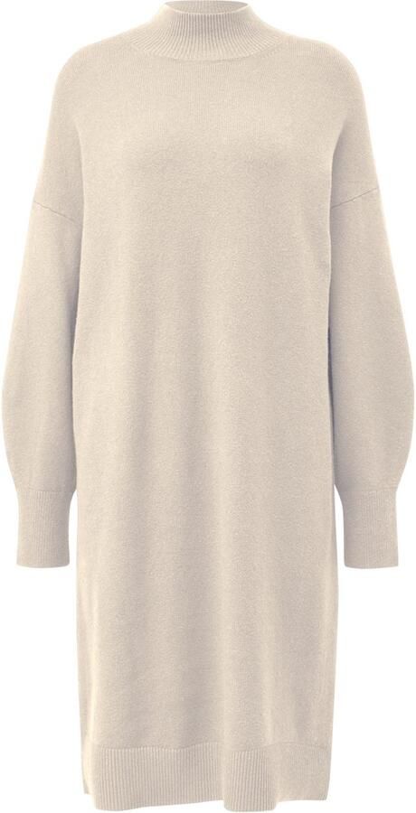 S.Oliver Gebreide jurk in 3 4 lengte met staande kraag