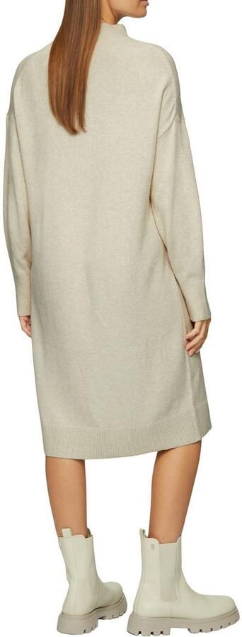 S.Oliver Gebreide jurk in 3 4 lengte met staande kraag - Foto 3