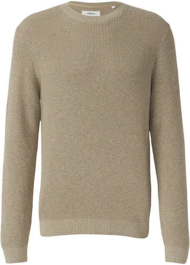 S.Oliver Gebreide trui lange mouw grof-breisel