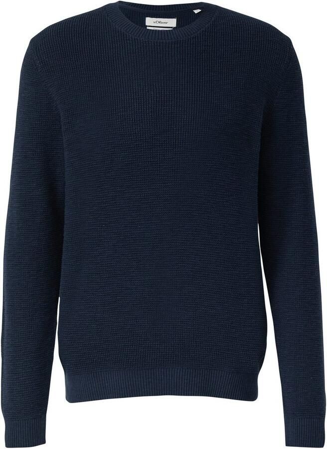 S.Oliver Gebreide trui lange mouw grof-breisel