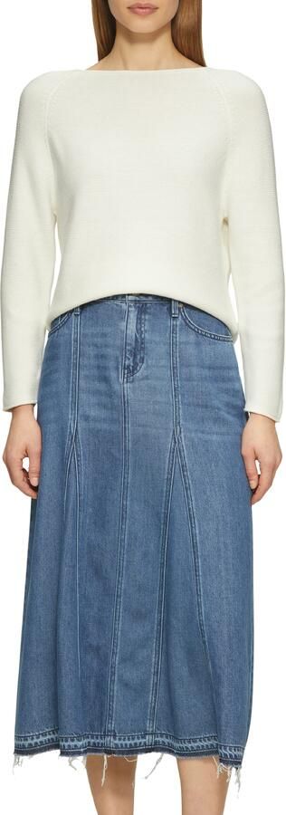 S.Oliver RED LABEL Regular fit gebreide pullover van katoenmix met raglanmouwen - Foto 5