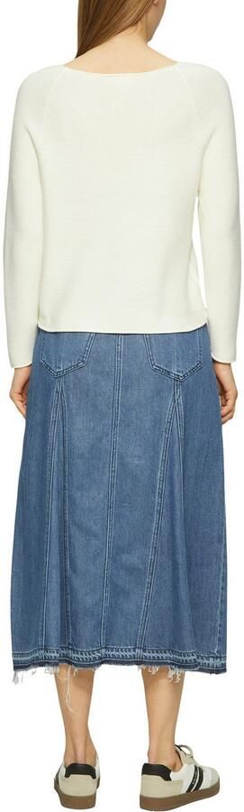 S.Oliver RED LABEL Regular fit gebreide pullover van katoenmix met raglanmouwen - Foto 4