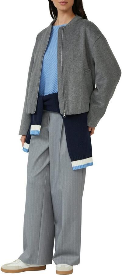 S.Oliver Gebreide trui met breiselpatroon en ronde hals - Foto 2