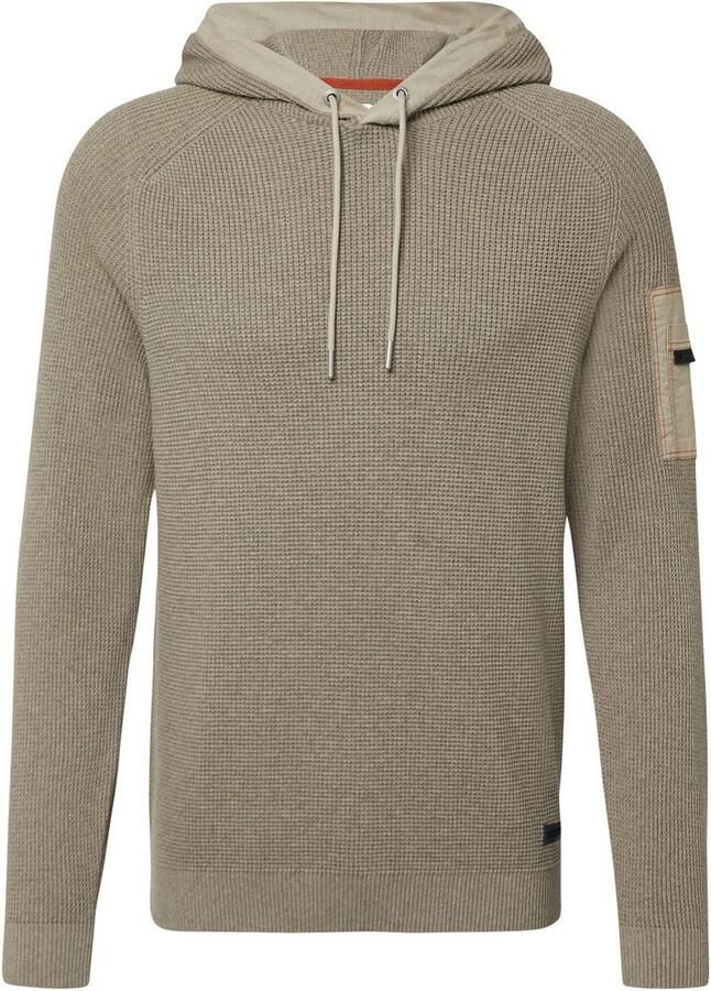S.Oliver Gebreide trui met capuchon en rijgkoord