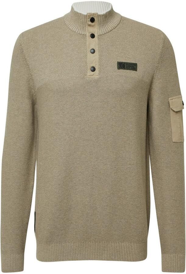 S.Oliver Gebreide trui met geborduurd logo