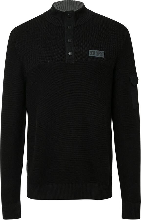 S.Oliver Gebreide trui met geborduurd logo