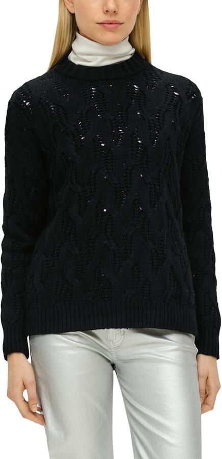 S.Oliver Gebreide trui met kabelpatroon - Foto 5