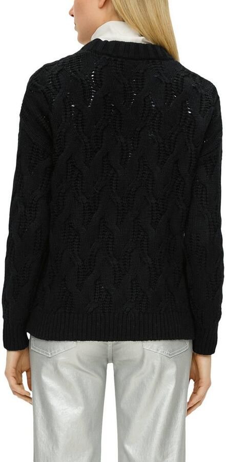 S.Oliver Gebreide trui met kabelpatroon - Foto 3