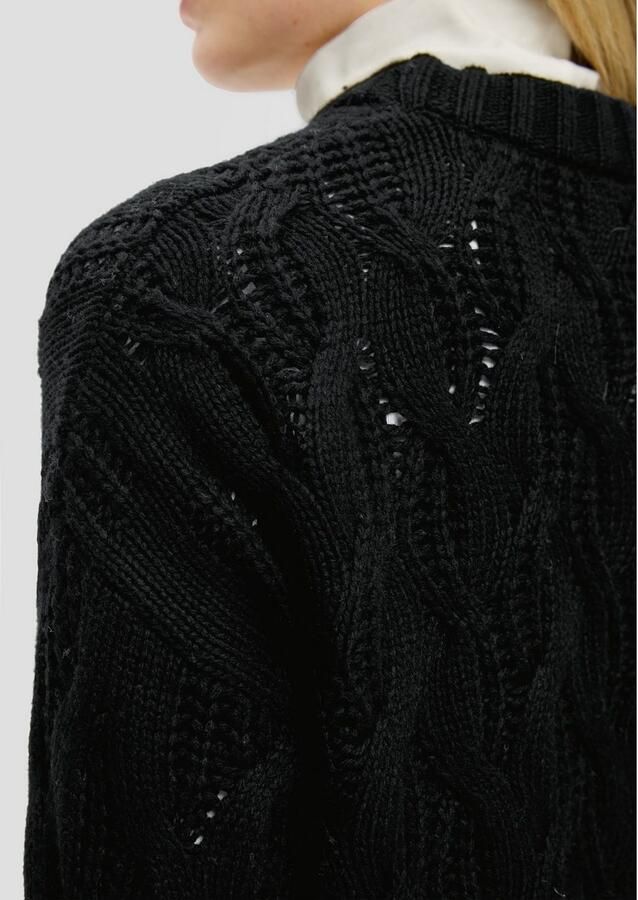 S.Oliver Gebreide trui met kabelpatroon - Foto 2