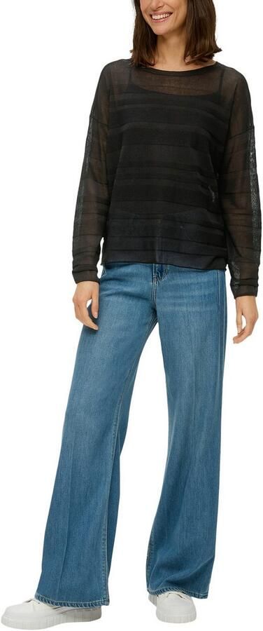 S.Oliver Gebreide trui met motiefstructuur - Foto 3