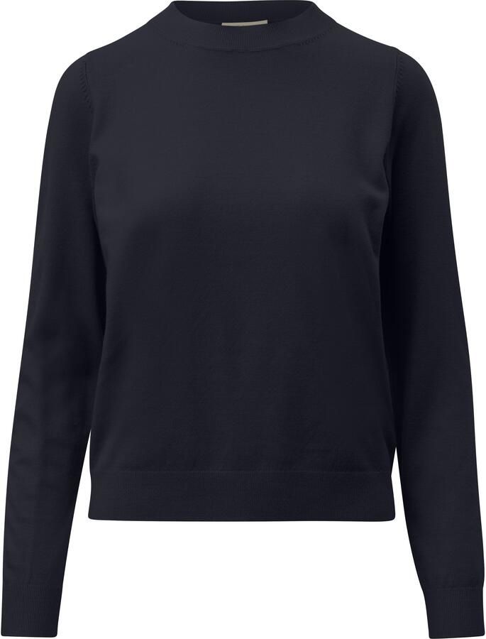 S.Oliver RED LABEL Regular fit gebreide pullover van viscosemix met geribde zomen