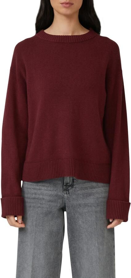 S.Oliver RED LABEL Relaxed fit gebreide pullover van katoenmix met wol - Foto 4