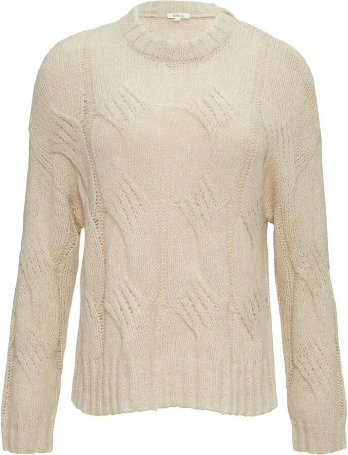 S.Oliver Gebreide trui met structuurpatroon