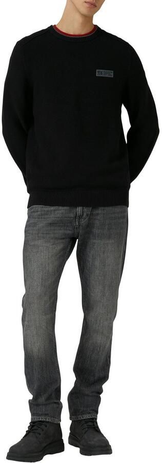 S.Oliver Gebreide trui van gestructureerde kwaliteit met logo-badge regular fit - Foto 2