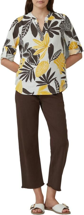 S.Oliver Gedessineerde blouse met een bloemmotief - Foto 2