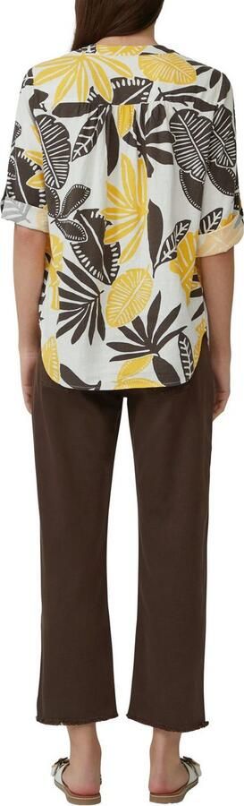 S.Oliver Gedessineerde blouse met een bloemmotief - Foto 3