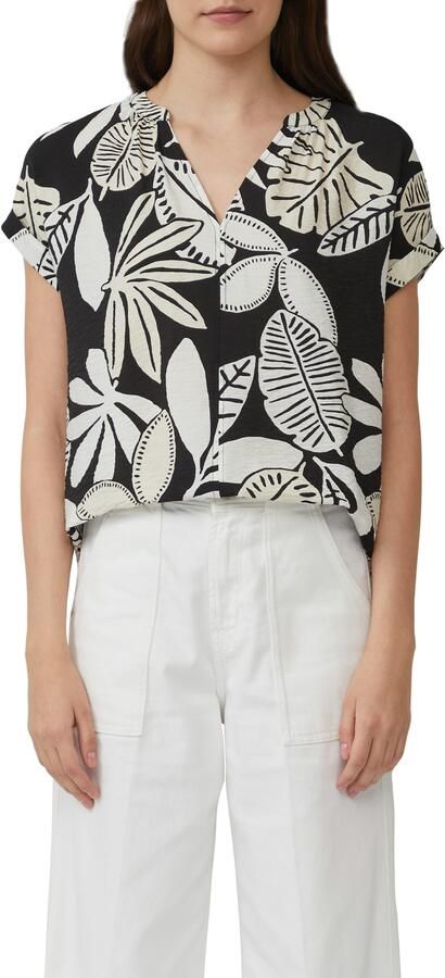 S.Oliver RED LABEL Relaxed-fit blouseshirt van viscosemix - Foto 4