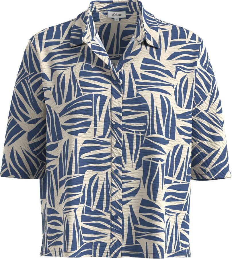 S.Oliver Gedessineerde blouse prettige pasvorm - Foto 2