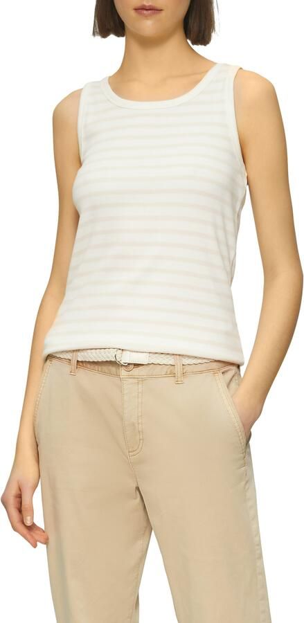 S.Oliver RED LABEL Regular fit tanktop van katoenmix - Foto 4