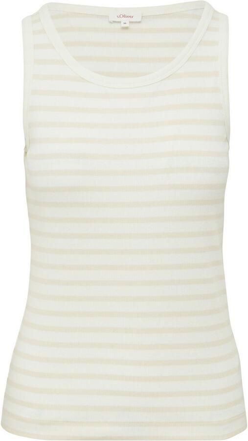 S.Oliver RED LABEL Regular fit tanktop van katoenmix