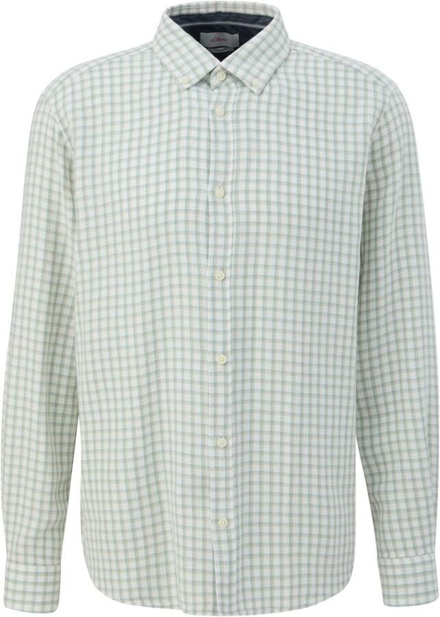 S.Oliver RED LABEL Regular fit vrijetijdsoverhemd van gestructureerd katoen met button-downkraag