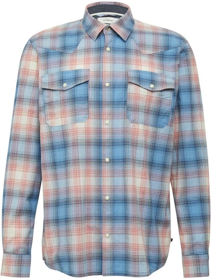 S.Oliver Geruit overhemd met ruitpatroon