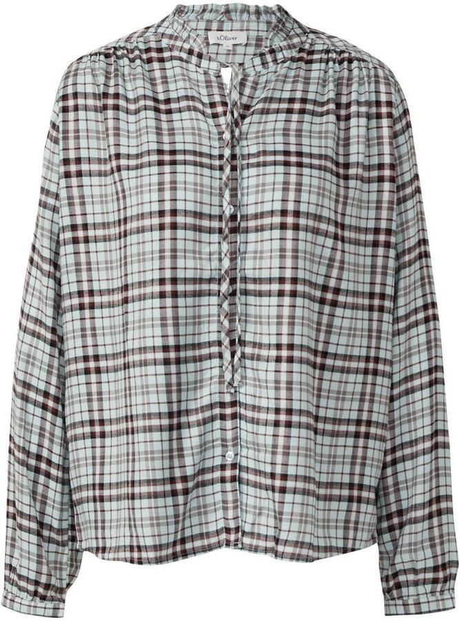 S.Oliver Geruite blouse met speelse details relaxed fit