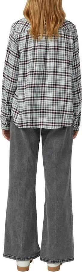 S.Oliver Geruite blouse met speelse details relaxed fit - Foto 3