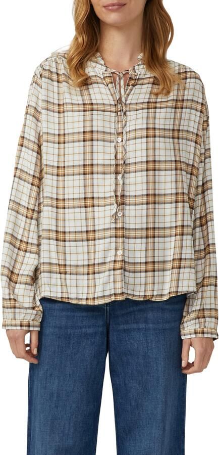 S.Oliver RED LABEL Regular fit overhemdblouse van mix van modal en viscose - Foto 4