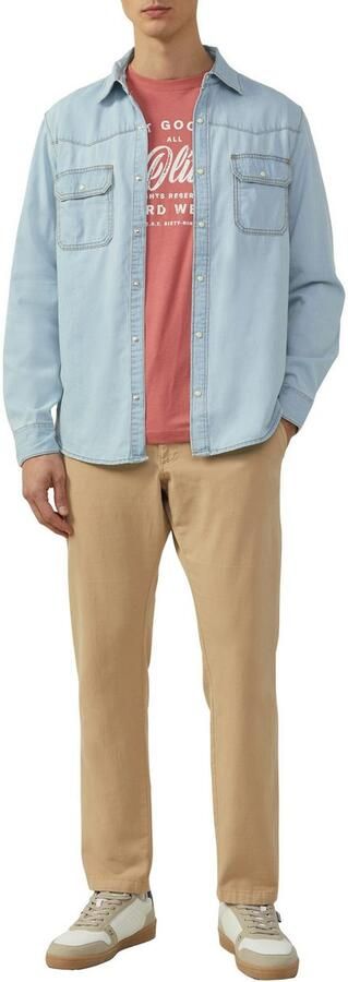 S.Oliver RED LABEL Regular fit jeansoverhemd van een katoenmix in western-stijl - Foto 2