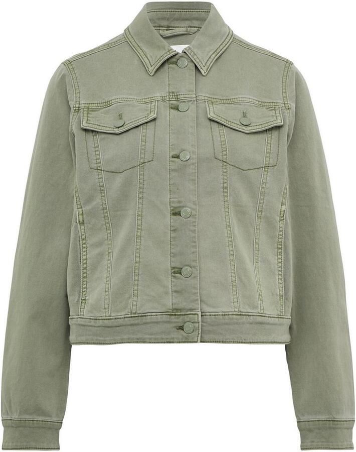 S.Oliver RED LABEL Boxy fit jeansjack van katoenmix met paspelzakken op de borst