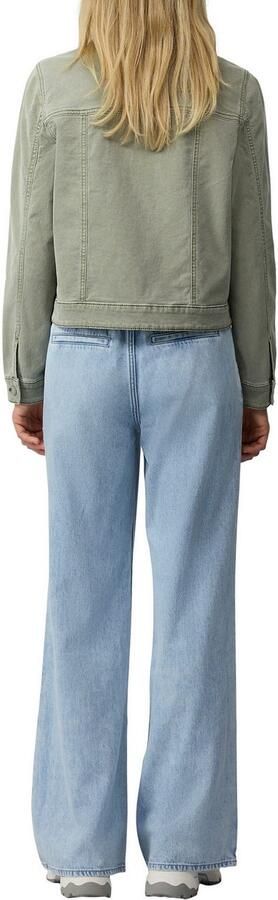 S.Oliver RED LABEL Boxy fit jeansjack van katoenmix met paspelzakken op de borst - Foto 3