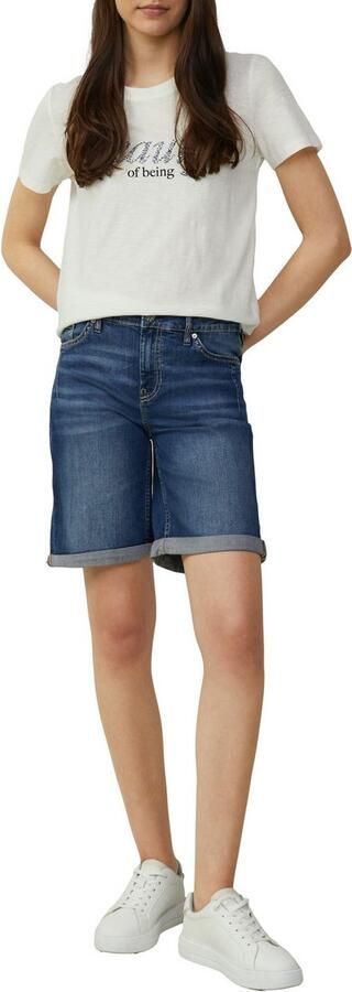 S.Oliver RED LABEL Regular fit korte jeans van katoenmix model 'KAROLIN' - Foto 2